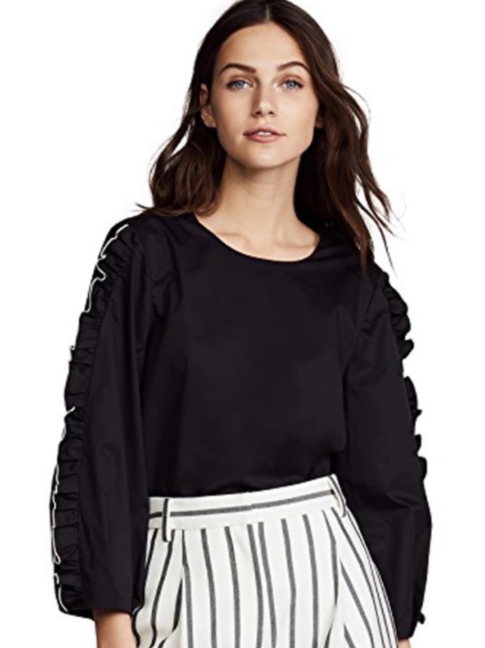Tibi Spectator Ruffle Blouse Size 6 - Picture 2 of 11